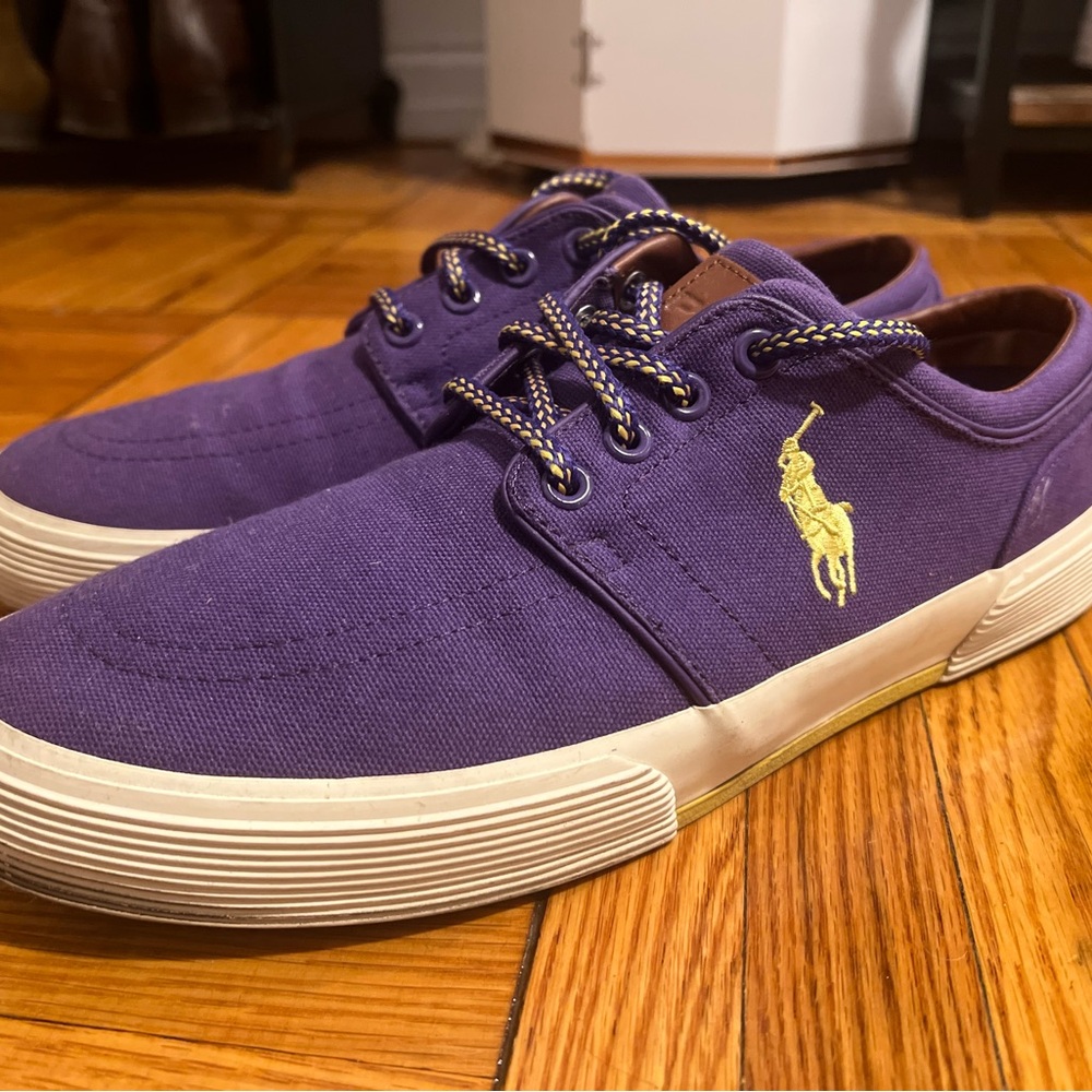 Polo Ralph Lauren Faxon Low Top Canvas Sneaker - Picture 4 of 6
